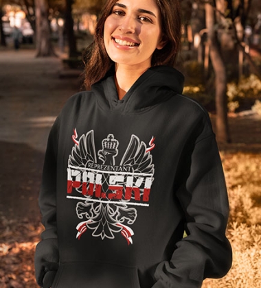 Damska bluza z kapturem REPREZENTANT POLSKI